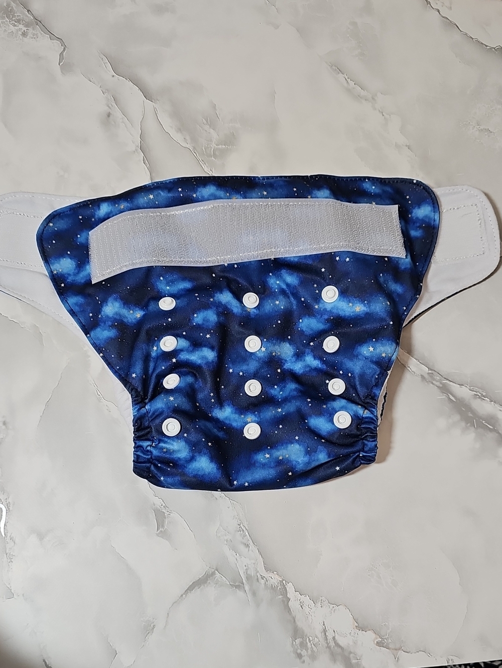 Reusable Pocket Cloth Diaper Adjustable Snaps Velcro Closure